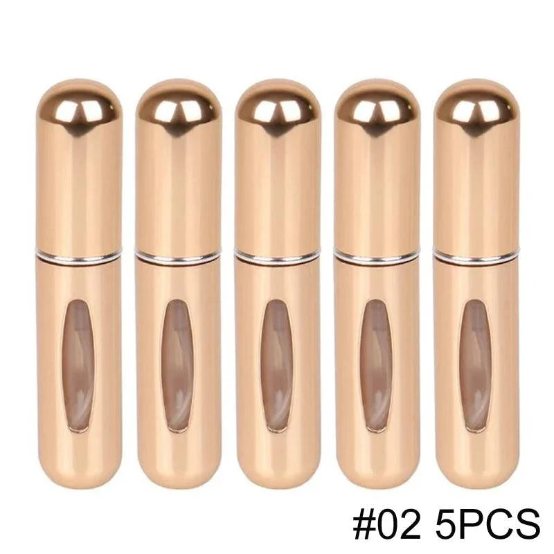 1/5PCS Perfume Atomizer Portable Liquid Cosmetics Containers Traveling Mini Alcochol Perfume Refillable Bottles Empty Spray Bott