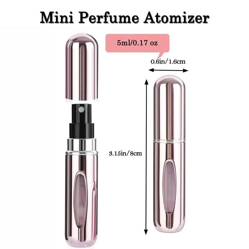 1/5PCS Perfume Atomizer Portable Liquid Cosmetics Containers Traveling Mini Alcochol Perfume Refillable Bottles Empty Spray Bott
