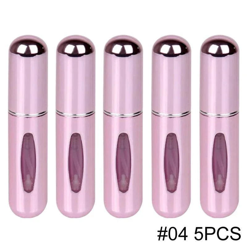 1/5PCS Perfume Atomizer Portable Liquid Cosmetics Containers Traveling Mini Alcochol Perfume Refillable Bottles Empty Spray Bott