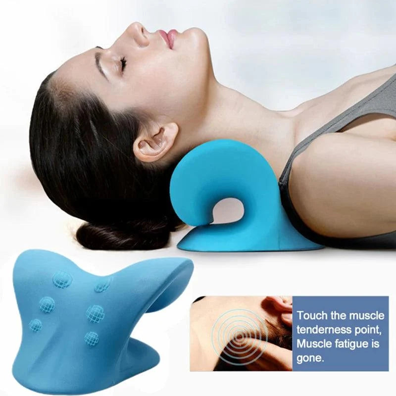 Cervical Spine Stretch Neck shoulder Relaxer Cervical Muscle Relaxation Traction Device shoulder Massage Pillow spine Correction