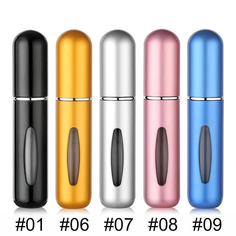 1/5PCS Perfume Atomizer Portable Liquid Cosmetics Containers Traveling Mini Alcochol Perfume Refillable Bottles Empty Spray Bott