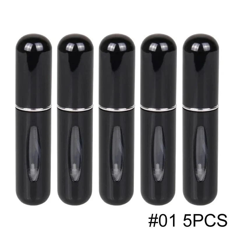 1/5PCS Perfume Atomizer Portable Liquid Cosmetics Containers Traveling Mini Alcochol Perfume Refillable Bottles Empty Spray Bott