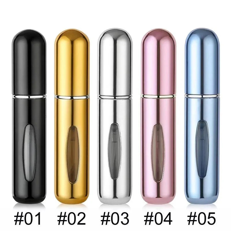 1/5PCS Perfume Atomizer Portable Liquid Cosmetics Containers Traveling Mini Alcochol Perfume Refillable Bottles Empty Spray Bott