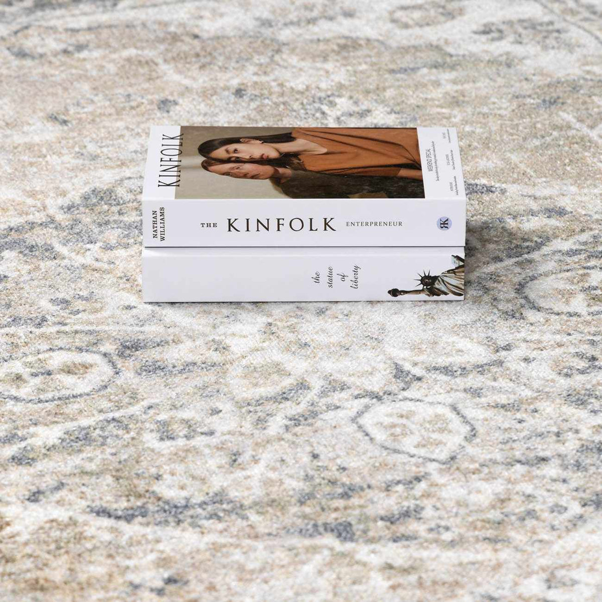 Rudo Beige Flat Pile Washable Rug