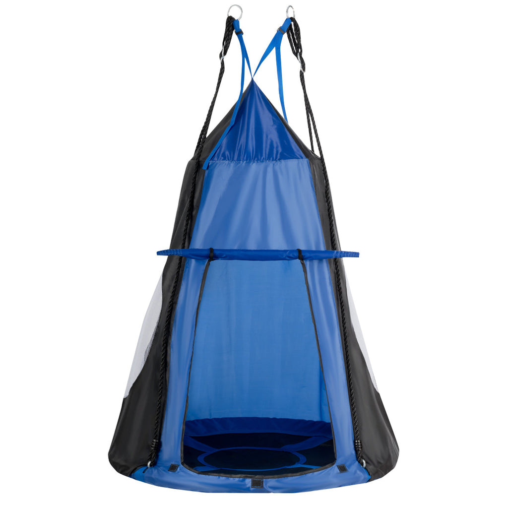 2-in-1 40 Inch Kids Hanging Chair Detachable Swing Tent Set