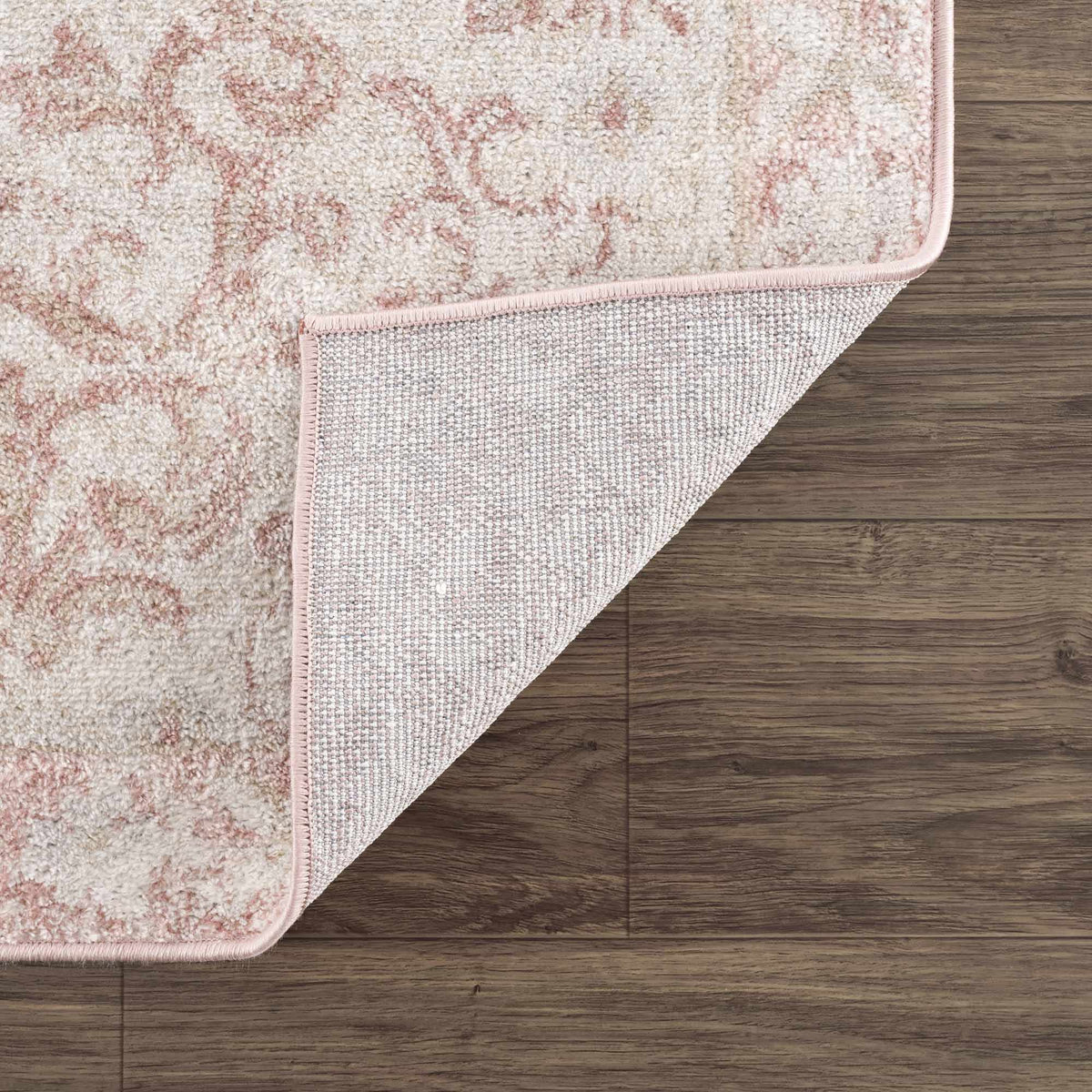 Snead Pink Floral Rug