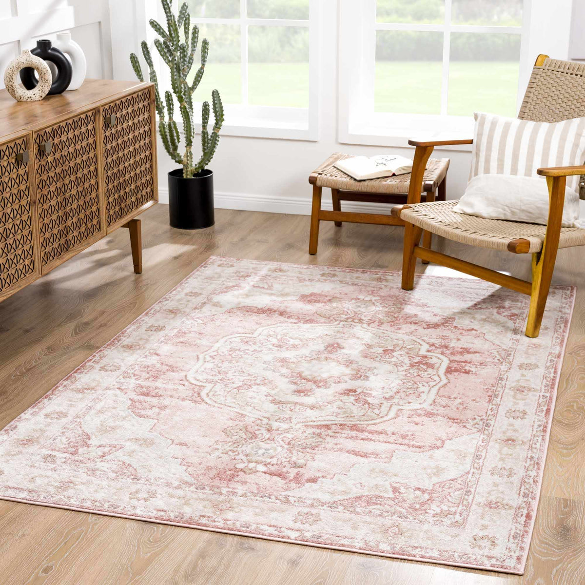 Kandos Blush & Light Pink Area Rug
