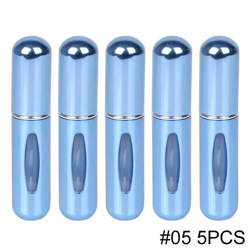 1/5PCS Perfume Atomizer Portable Liquid Cosmetics Containers Traveling Mini Alcochol Perfume Refillable Bottles Empty Spray Bott
