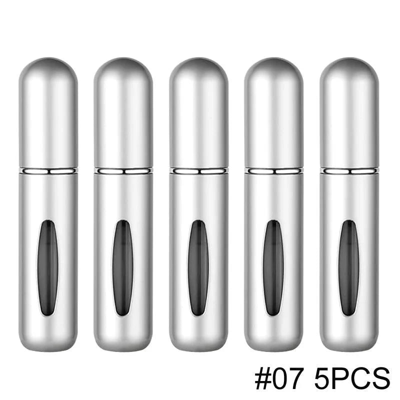 1/5PCS Perfume Atomizer Portable Liquid Cosmetics Containers Traveling Mini Alcochol Perfume Refillable Bottles Empty Spray Bott