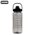 Stay Hydrated with Large Portable Travel Bottles Featuring Motivational Marks