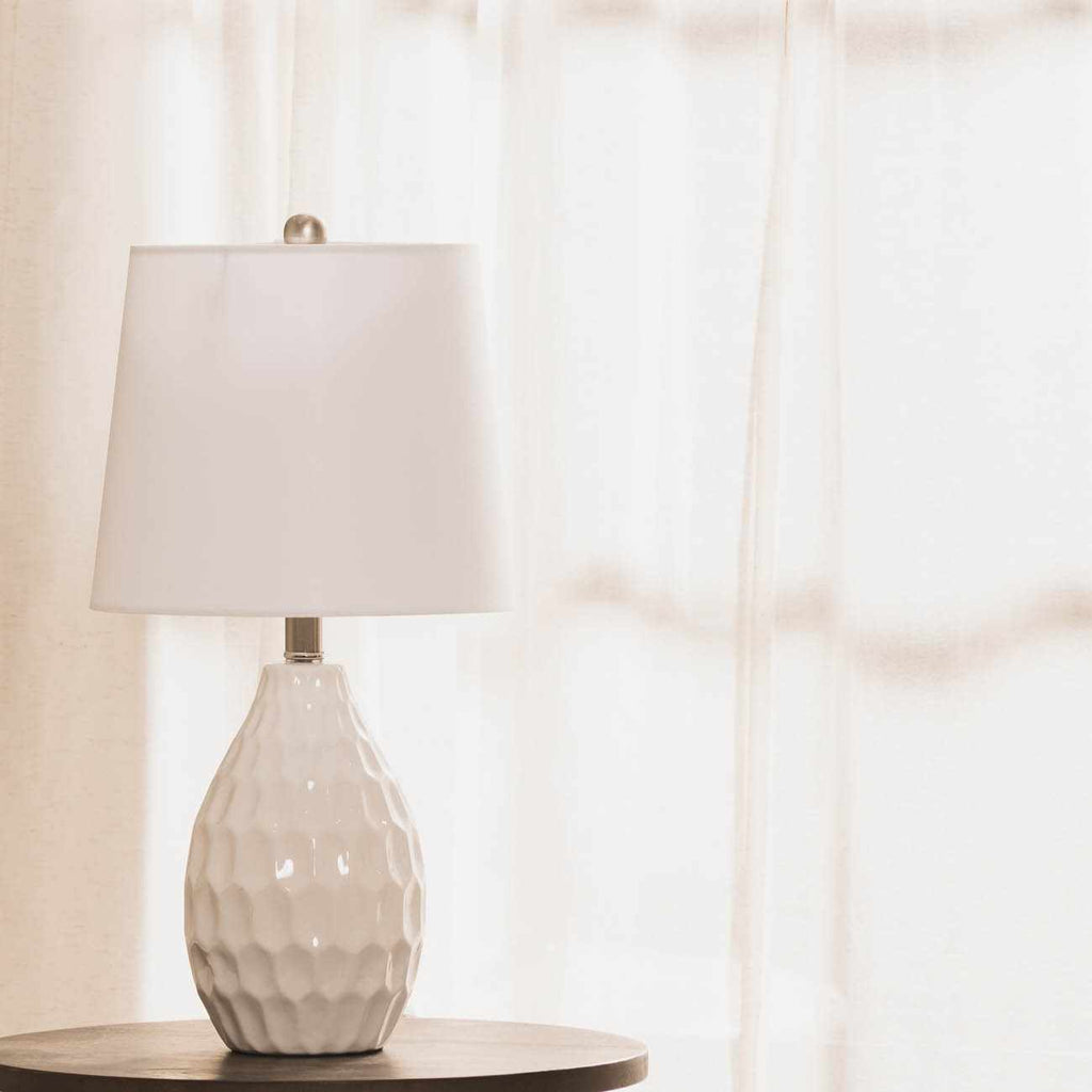 Taguig White Ceramic Table Lamp