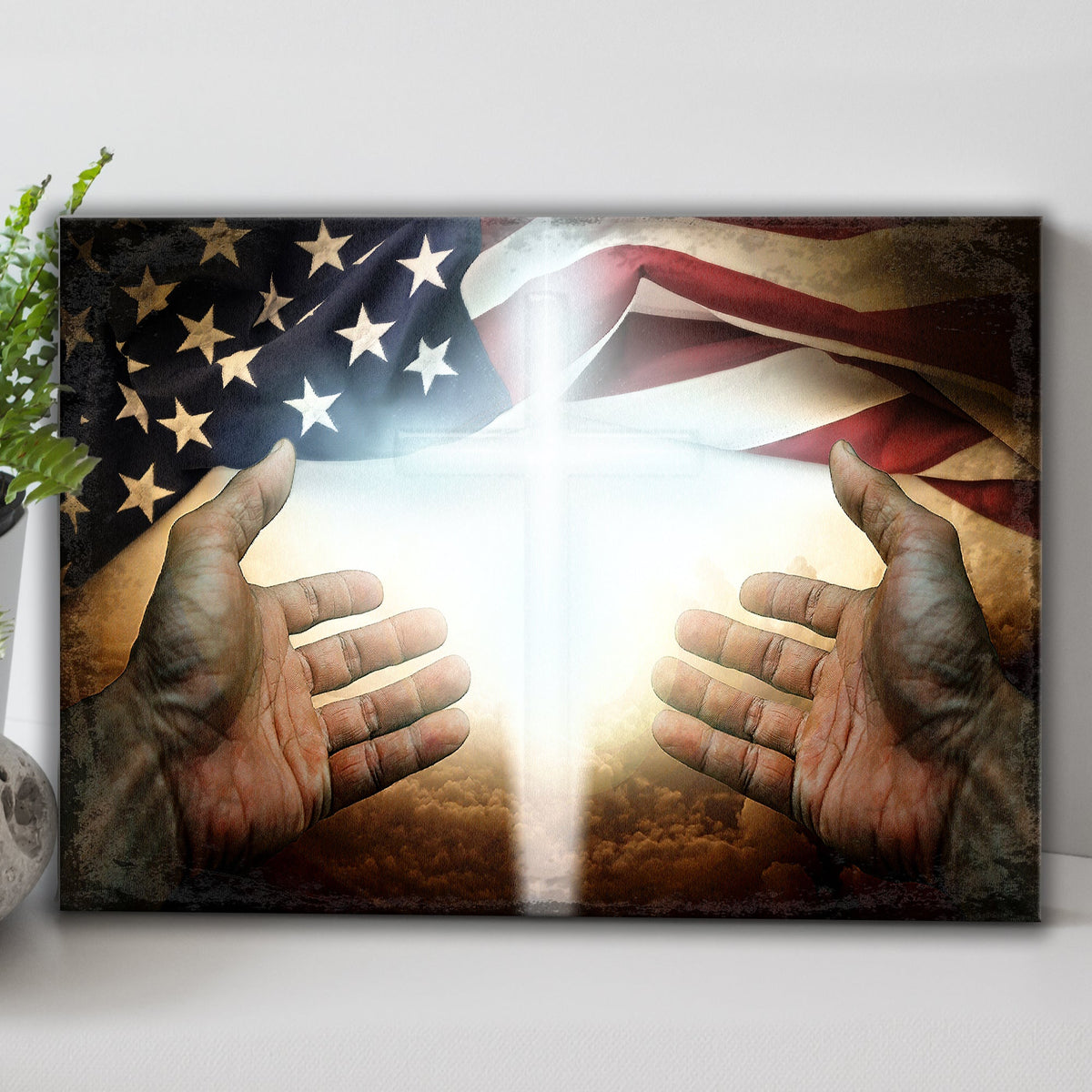American Faith Canvas Wall Art