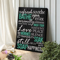 Refresh Soothe Bathe Bathroom Sign