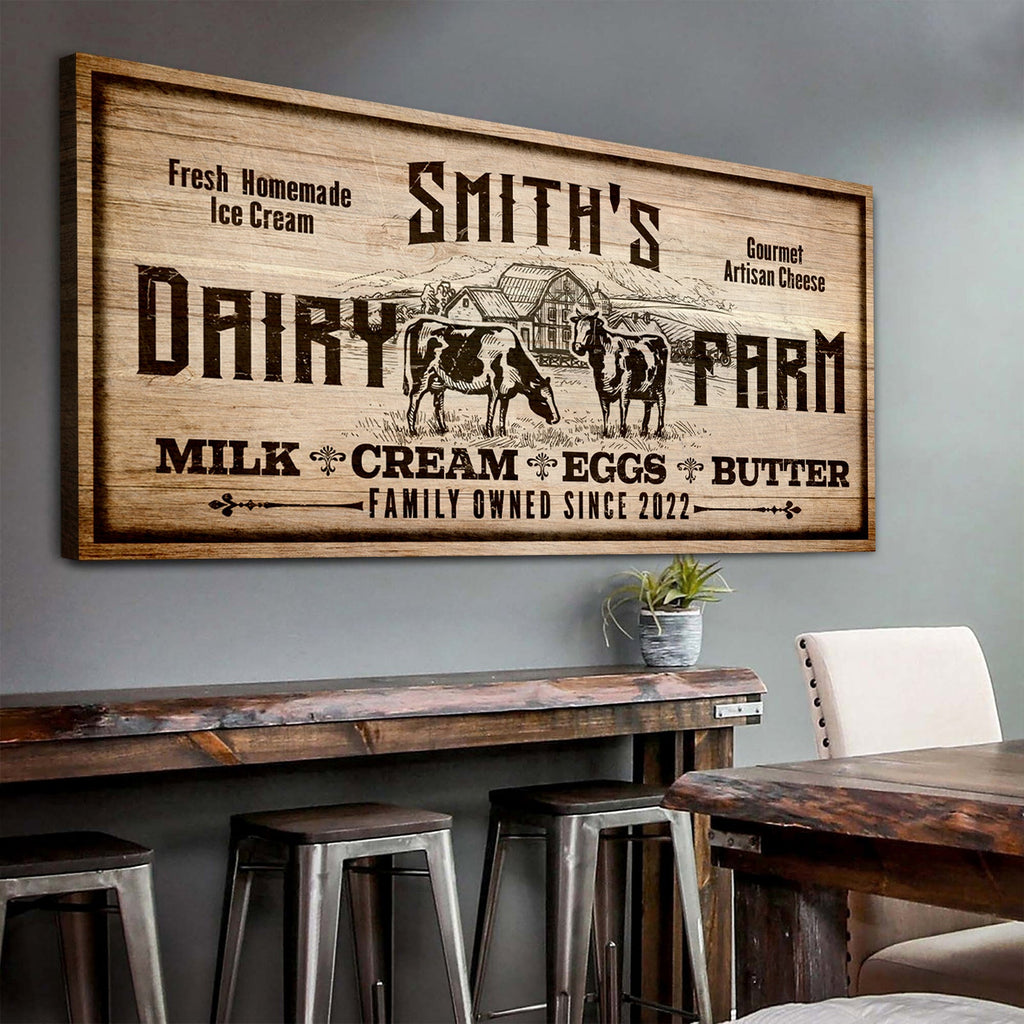 Dairy Farm Sign II