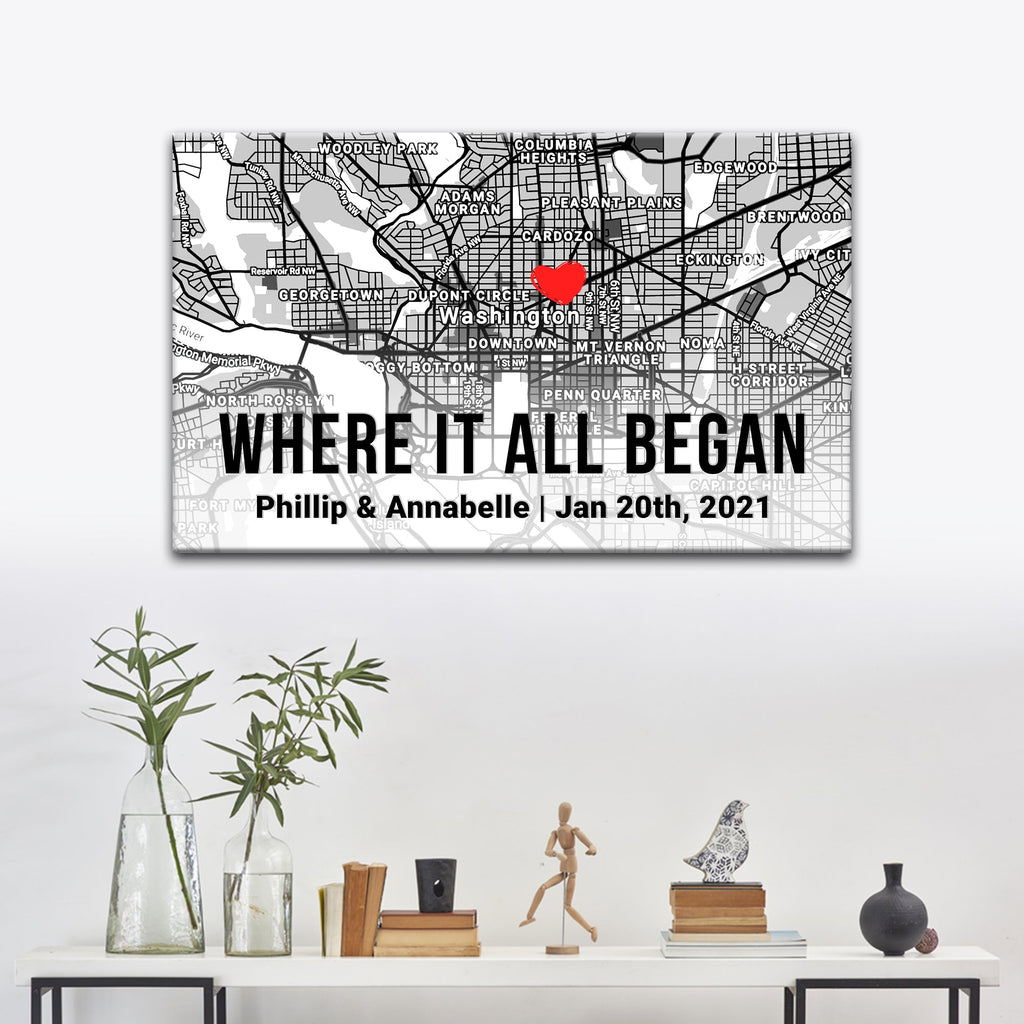 Couple Street Map Sign II