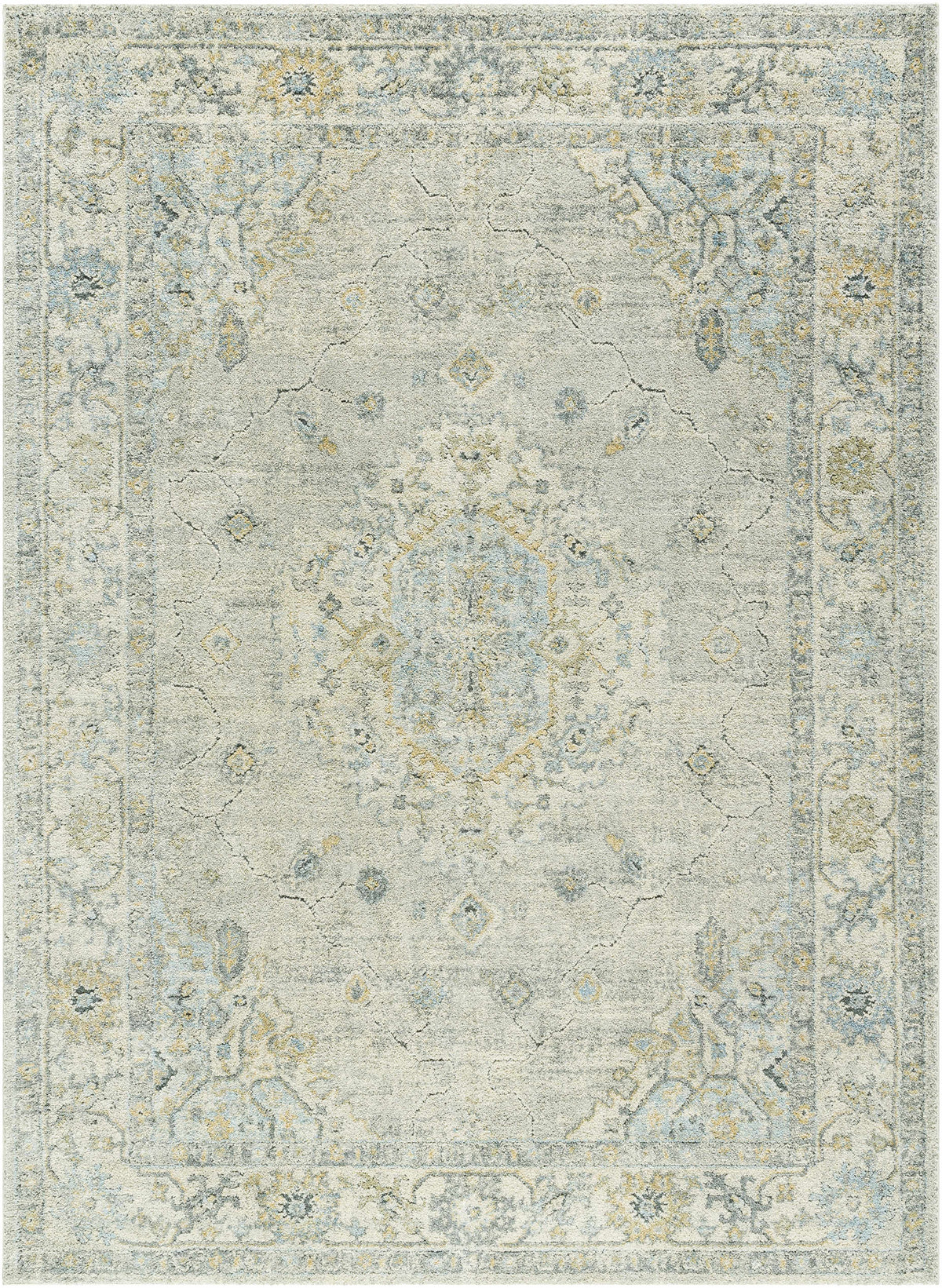 Tyche Light Gray Thick Luxe Area Rug