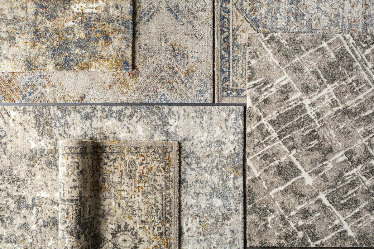 Alabaster Abstract Thick Luxe Rug