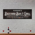 Backyard Bar And Grill Sign II