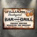 Backyard Bar & Grill Sign IX