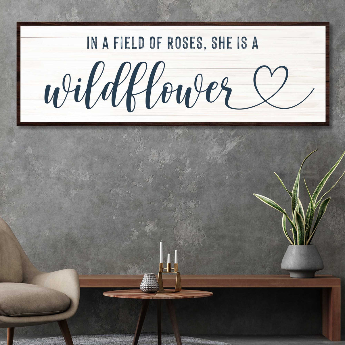 She Is A Wildflower Sign II