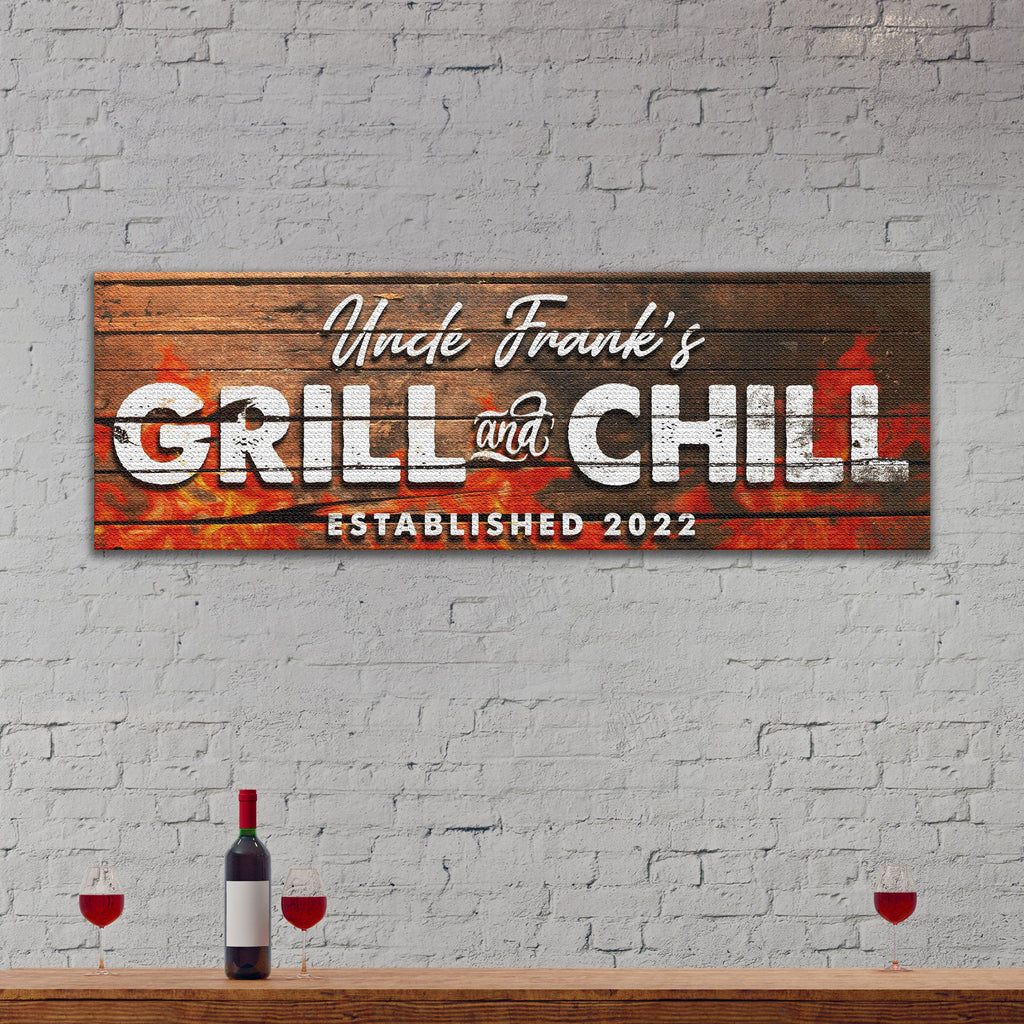 Grill And Chill Sign II