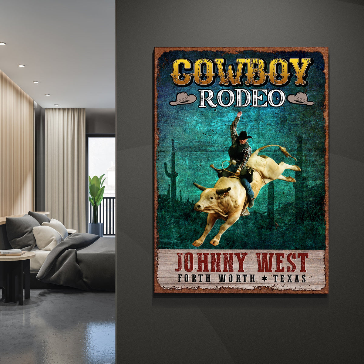 Cowboy Rodeo Show Sign
