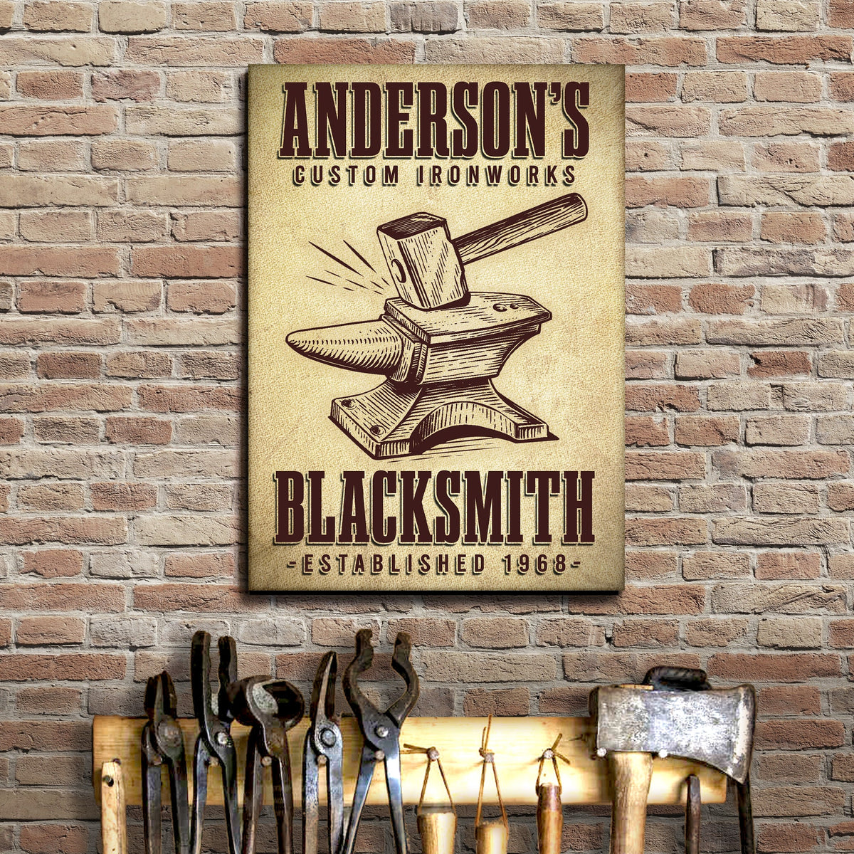 Custom Ironworks Blacksmith Sign