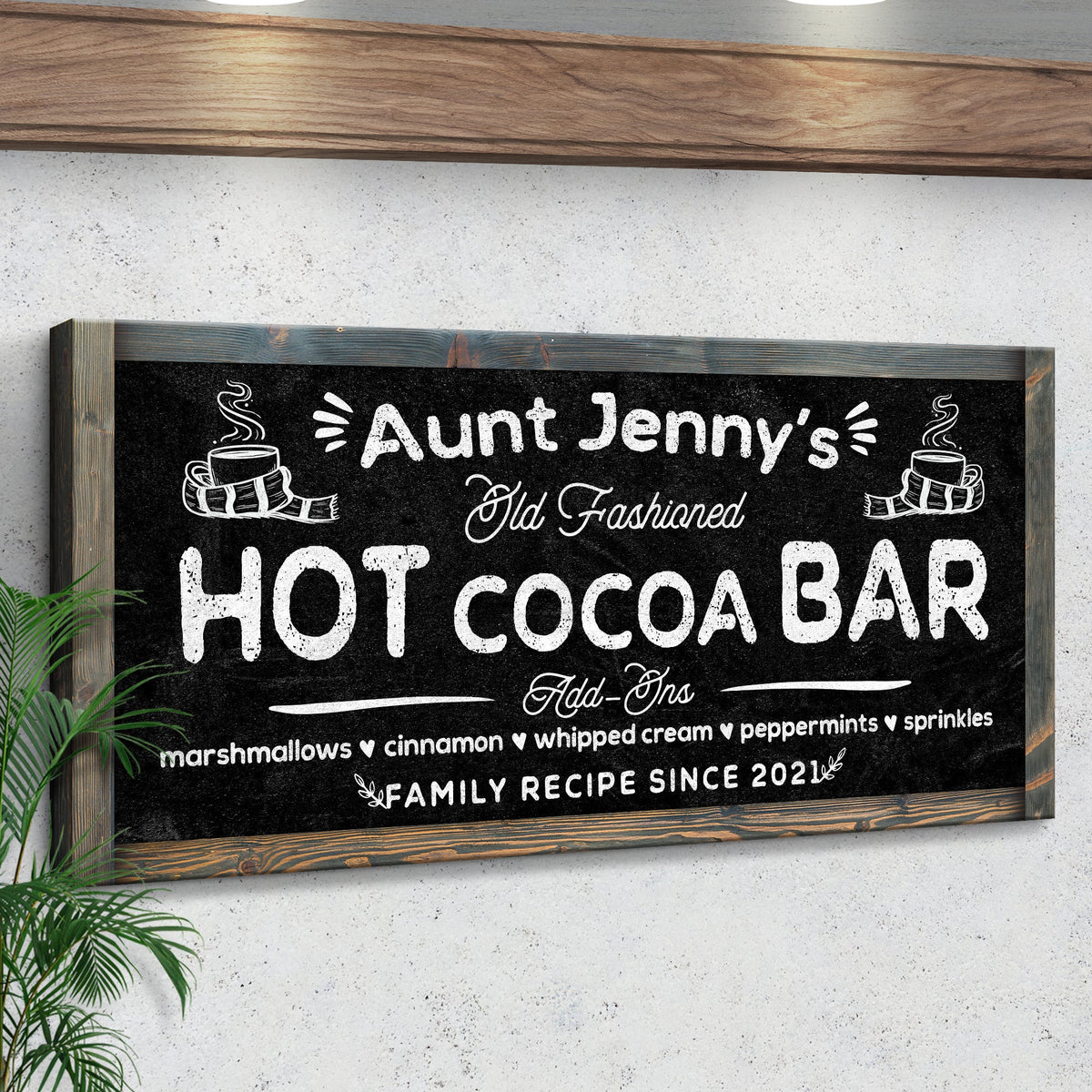Family Recipe Old Fashioned Hot Cocoa Sign II