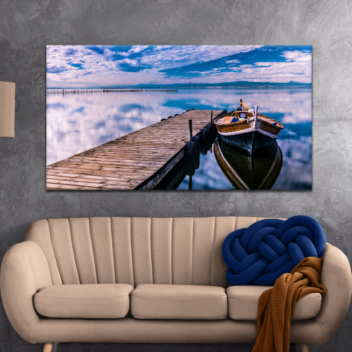 Boat Seascape Canvas Wall Art