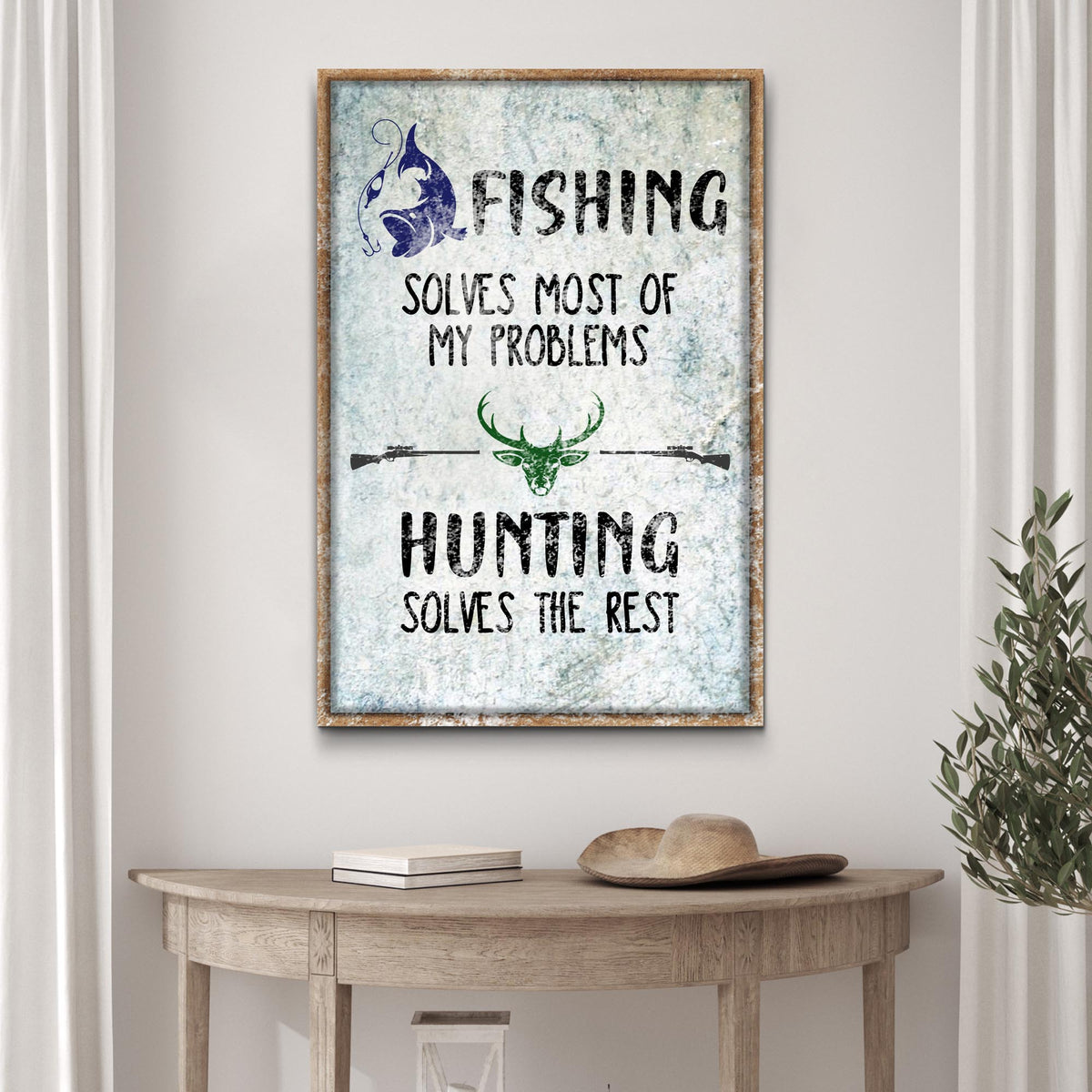 Fishing And Hunting Sign