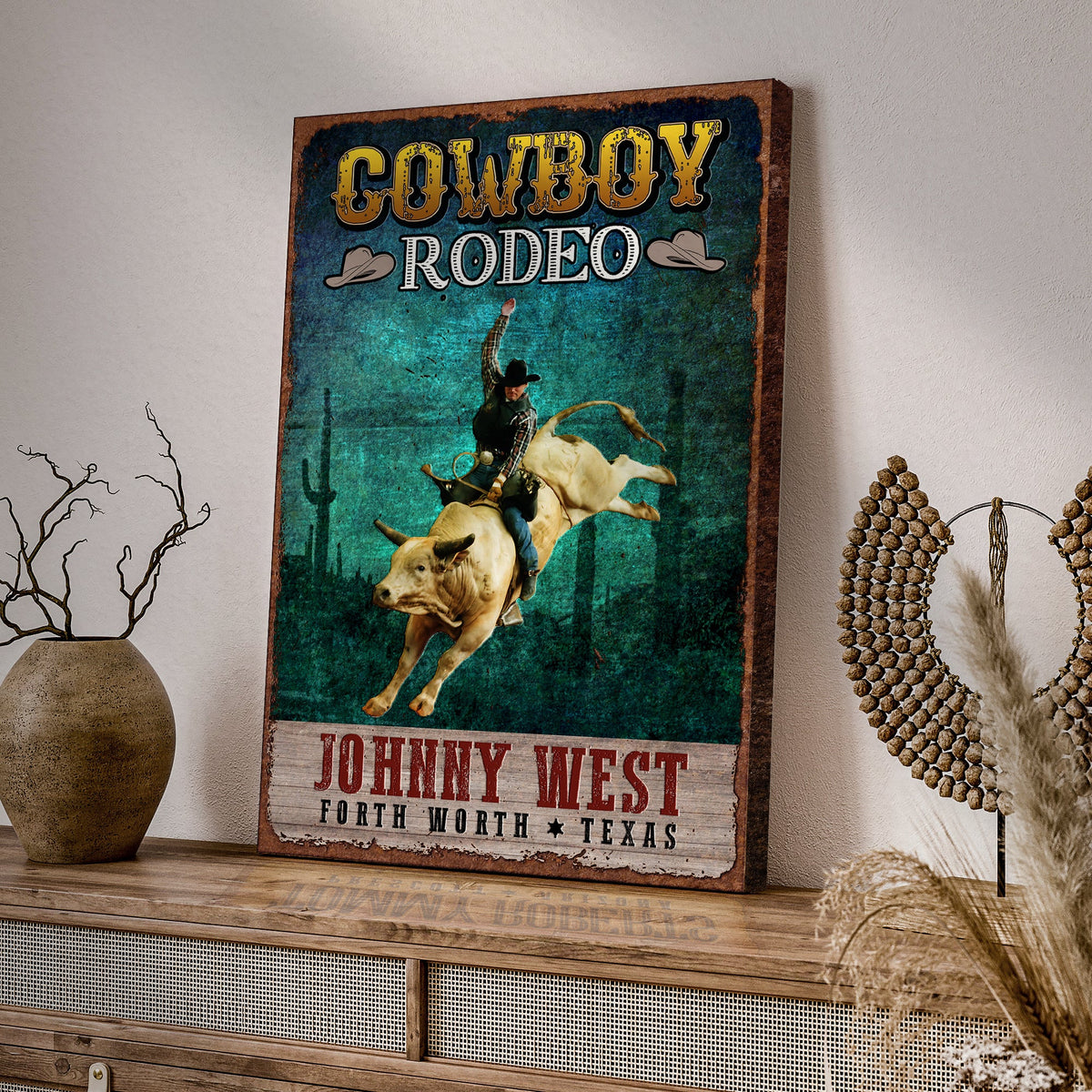 Cowboy Rodeo Show Sign