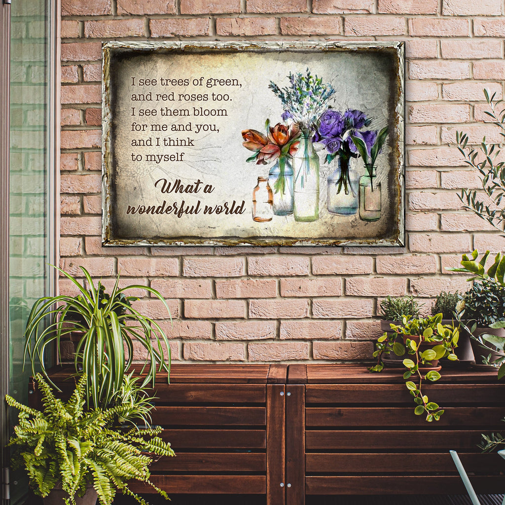 What A Wonderful World Sign VIII