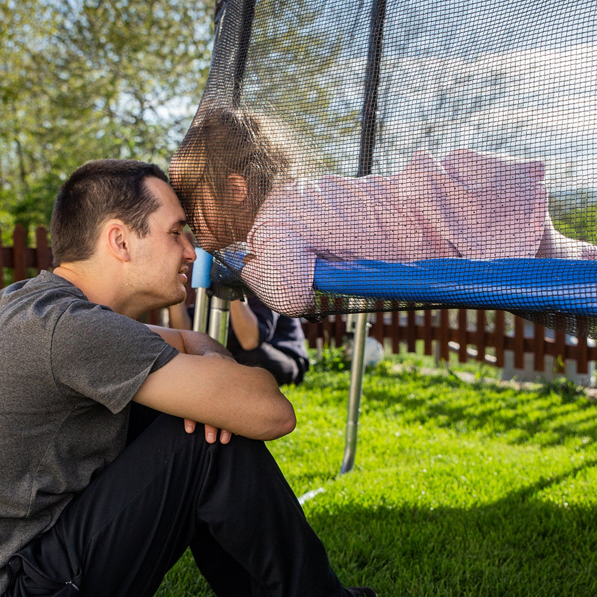 Trampoline Replacement Protection Enclosure Net with Zipper
