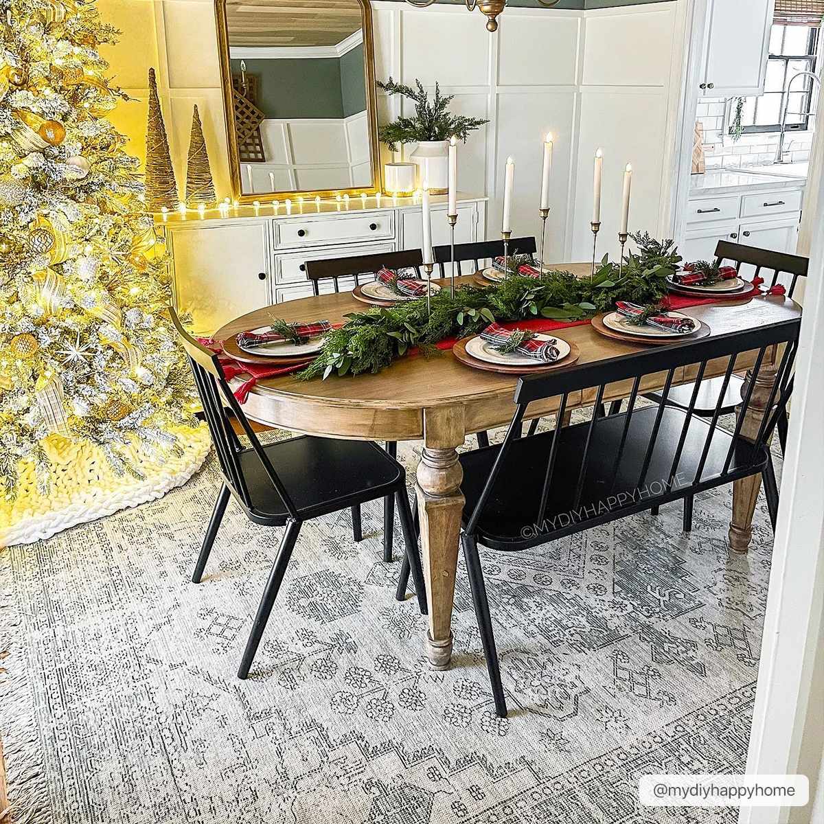 Undy Handmade Cotton-blend Rug
