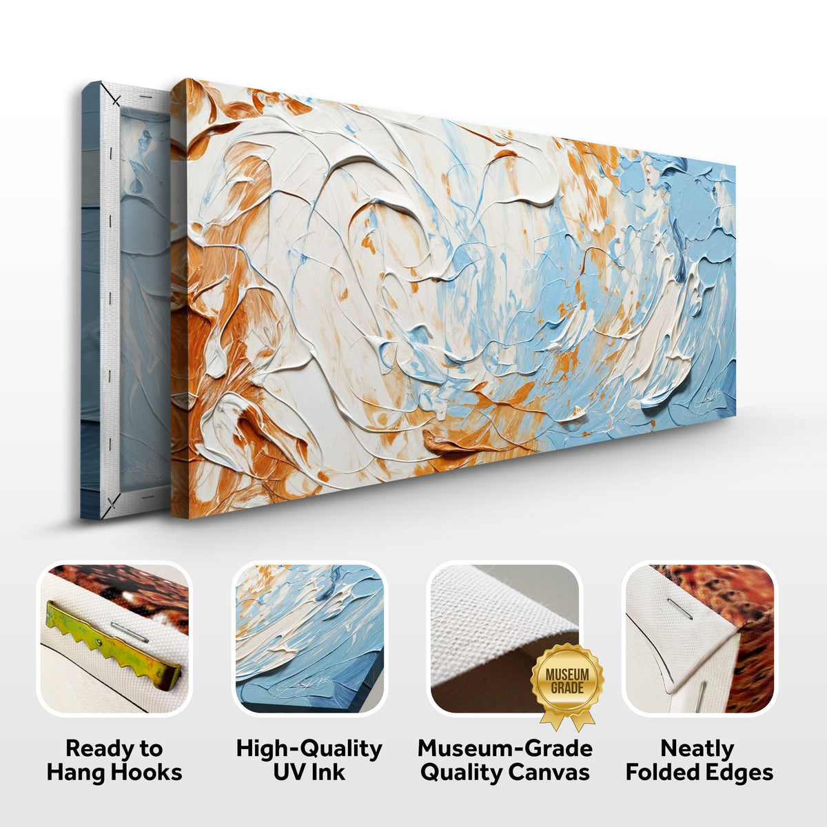 Canvas Print: "Pebble Tides III"
