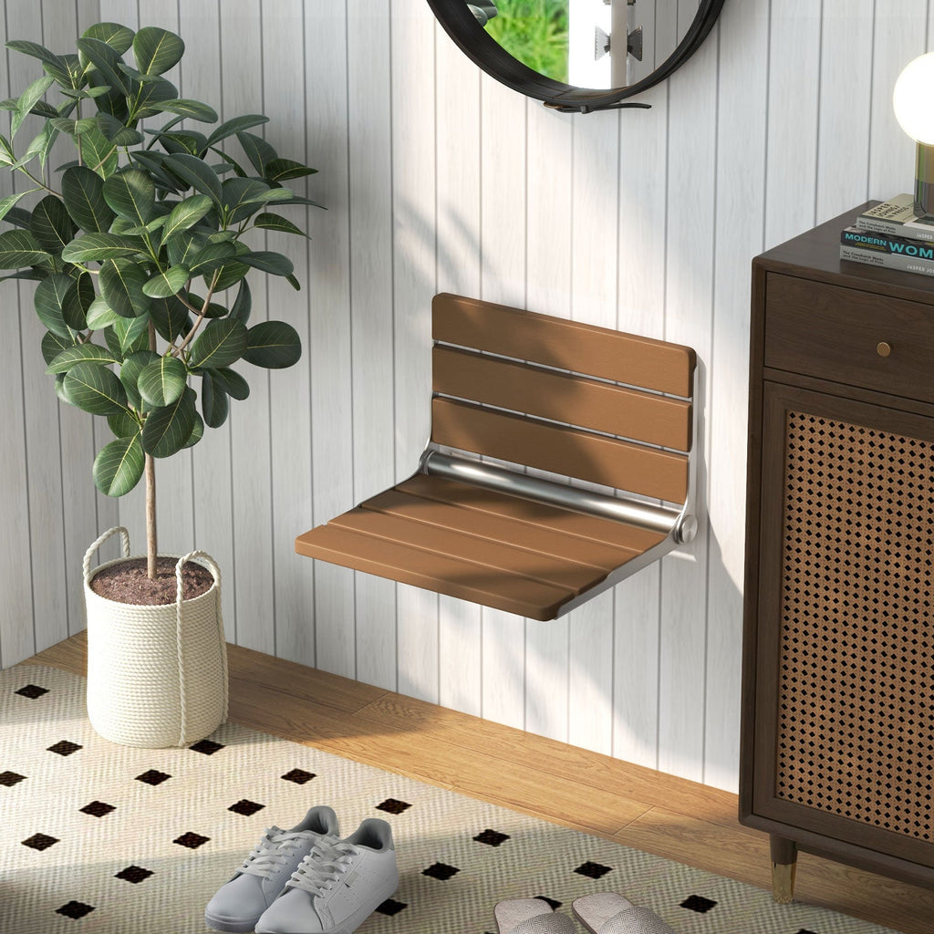 Wall-Mounted Foldable Waterproof HIPS Bathroom Bench