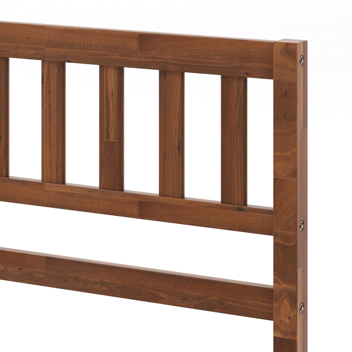 Twin/Full/Queen Size Wood Bed Frame with Headboard and Slat Support