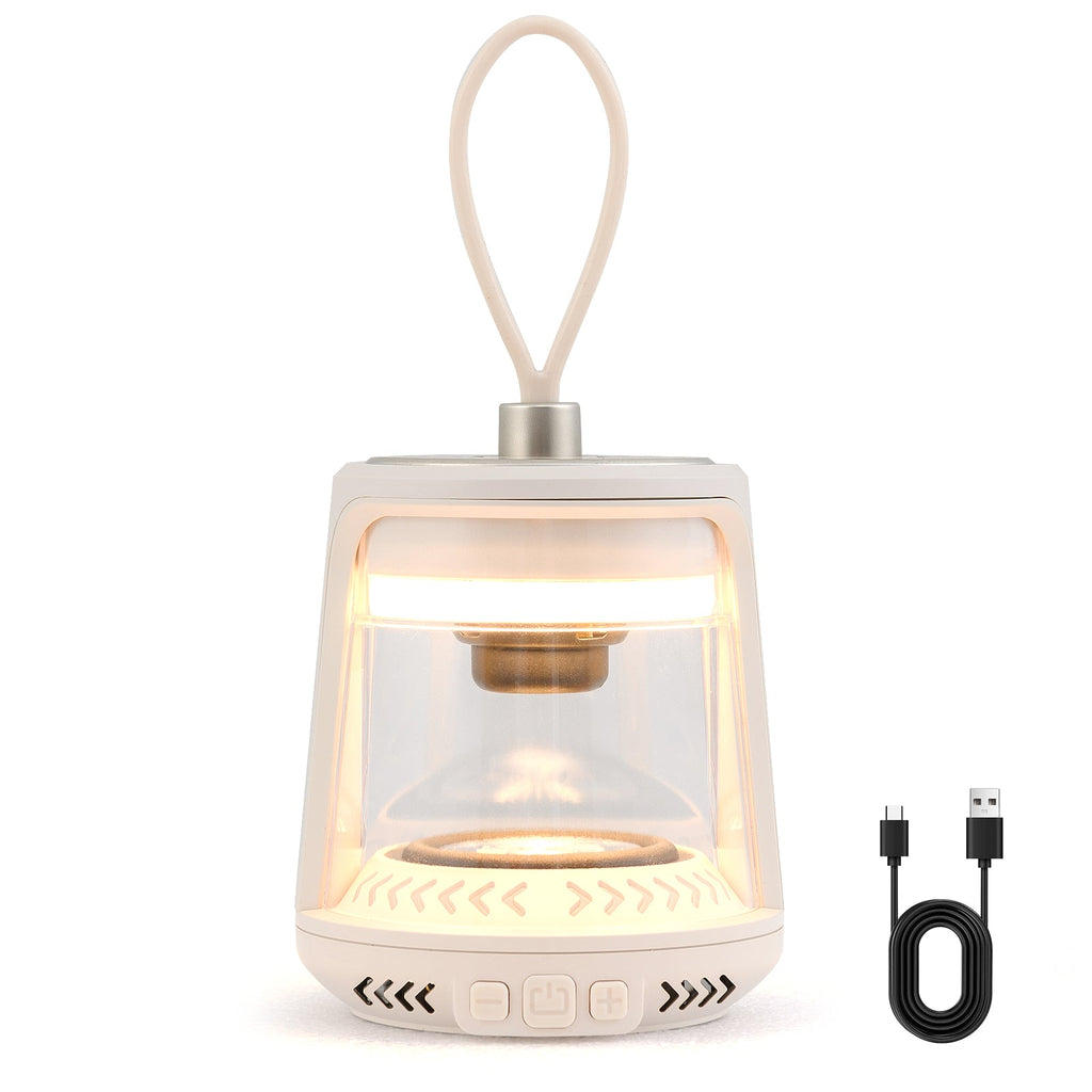 Outdoor Waterproof Camping Lantern Speaker with 3 LED Light Colors