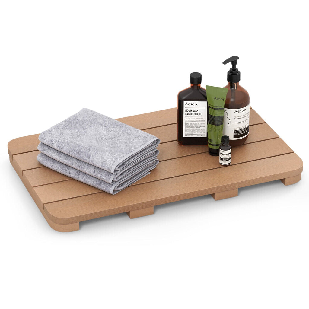 Waterproof HIPS Spa Shower Mat for Bathroom with Non Slip Foot Pads