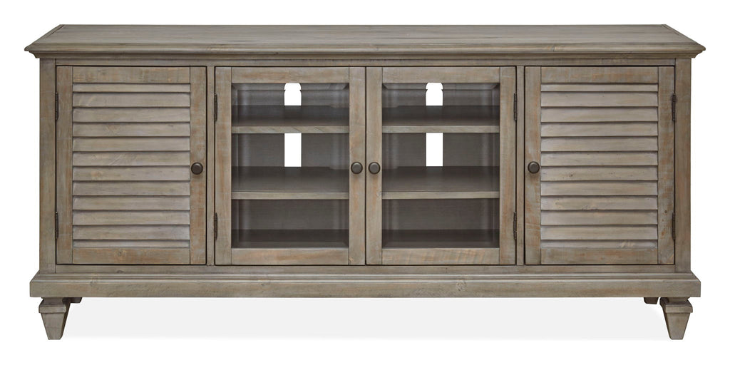 Calistoga - Rustic Entertainment Wall - Dovetail Gray