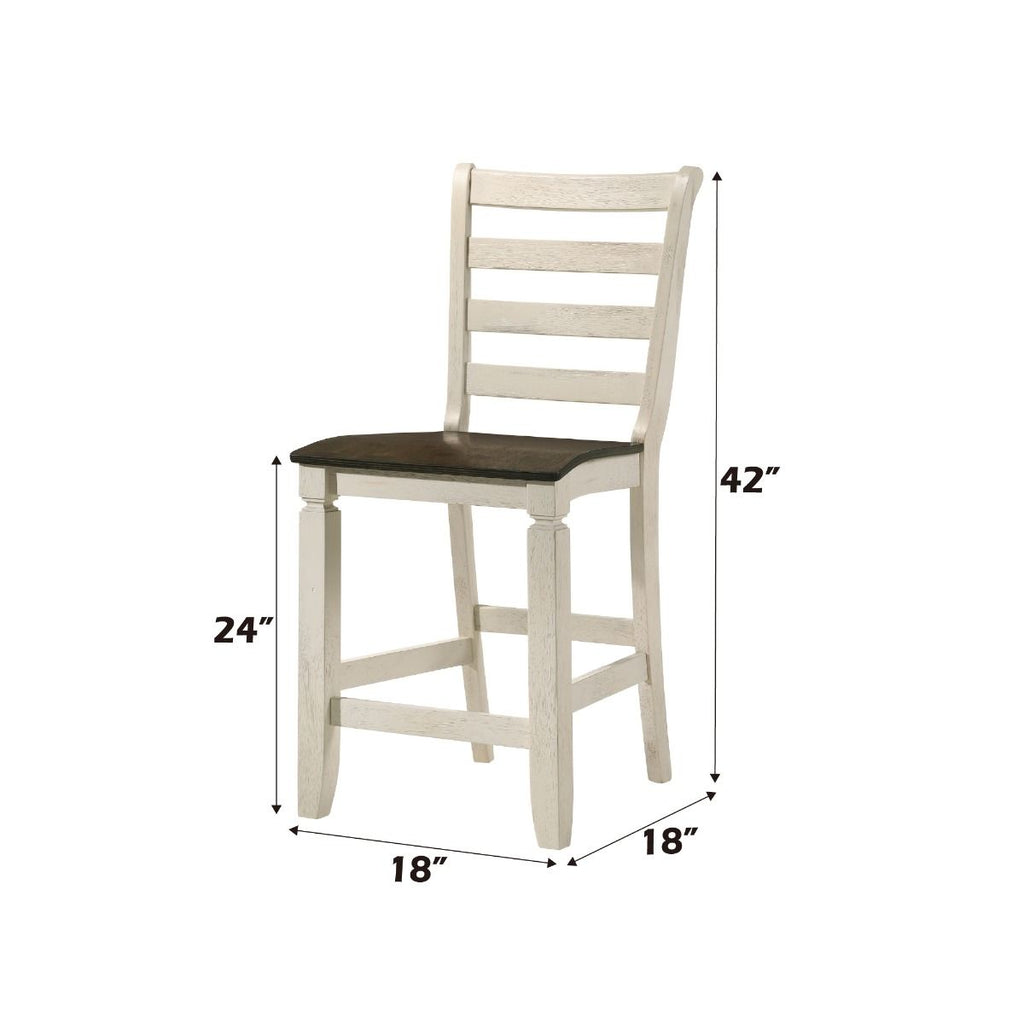 Tasnim - Counter Height Chair (Set of 2) - Oak & Antique White
