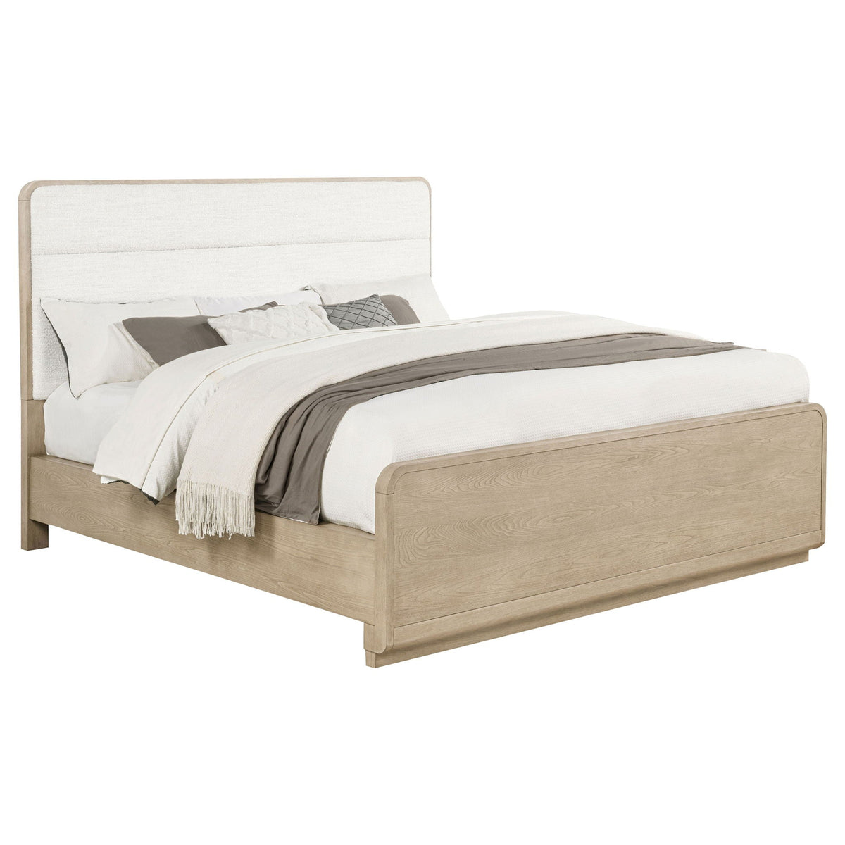 Ladera 56-inch California King Panel Bed Light Elm