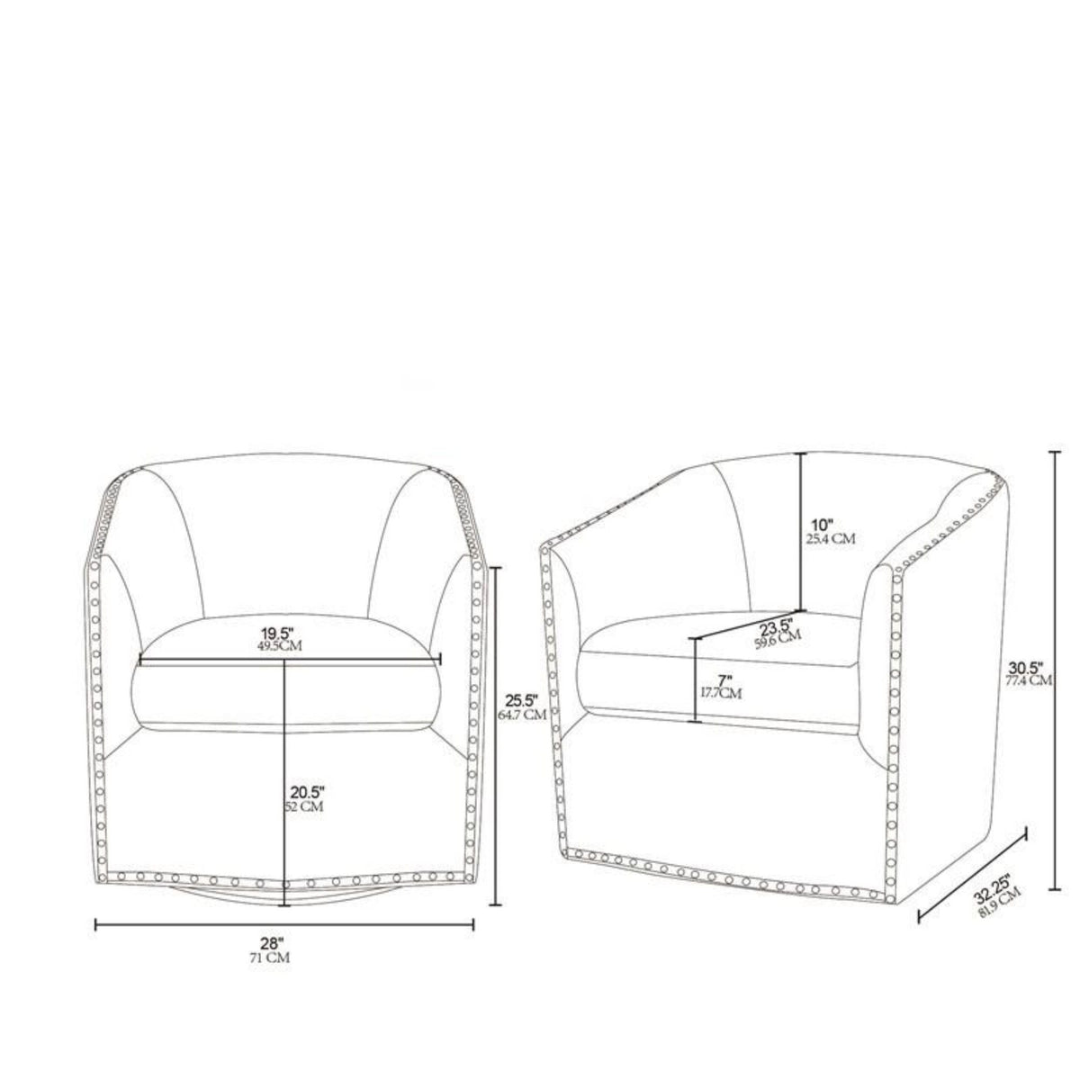 Luxurious Chair With 360 Degree Rotation