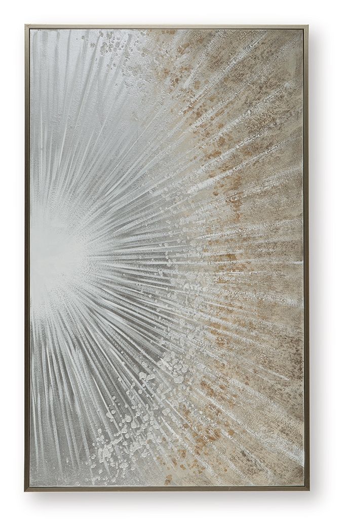 Waldard - Wall Art - Gray / Taupe / White