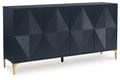 Loirwick - Accent Cabinet - Dark Blue