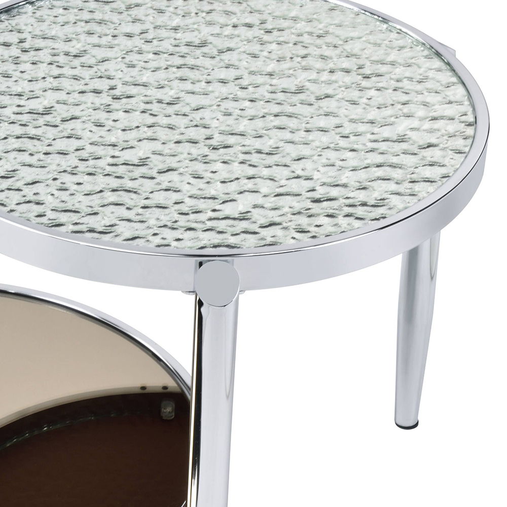 Abbe - Coffee Table - Glass & Chrome