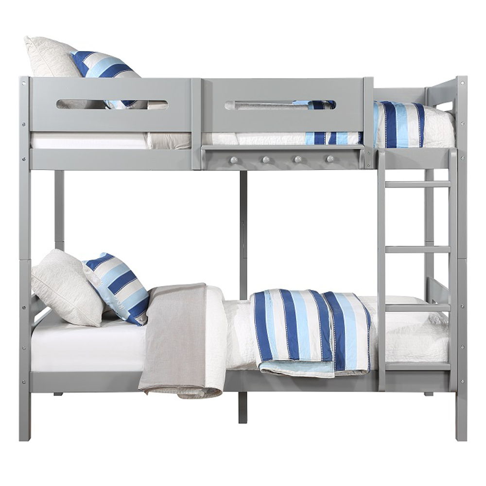 Edah - Twin Over Twin Bunk Bed - Gray