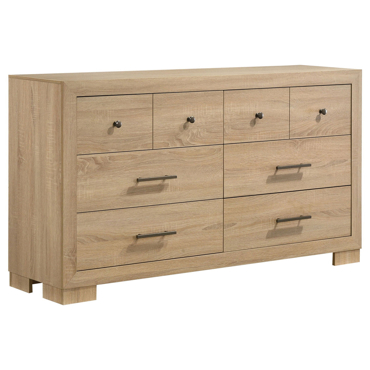 Arielle 4-piece Queen Bedroom Set Light Oak