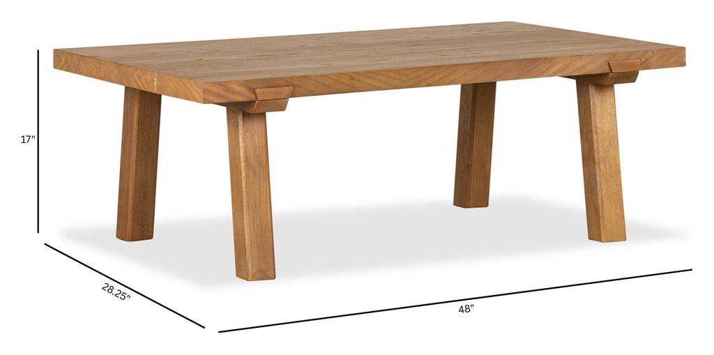 Lindon - Rectangular Cocktail Table - Belgian Wheat