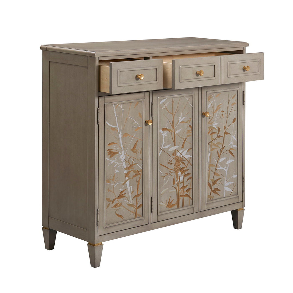 Dauphin - Handpainted Entryway Storage Cabinet - Gray